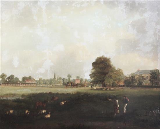 J* Spencer (fl.1812-1822) Ham Common, 25 x 30in.